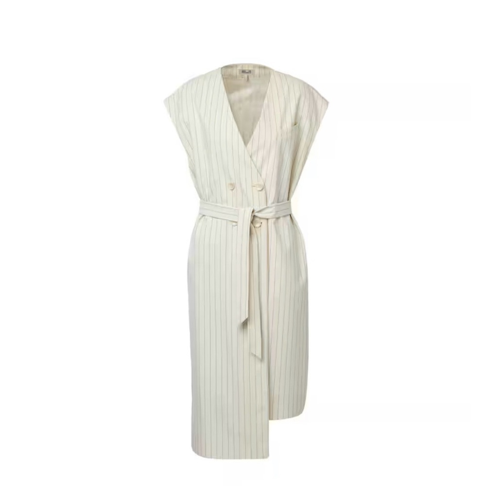 Baum und pferdgarten pinstriped double breasted dress vest size L - Picture 2 of 8